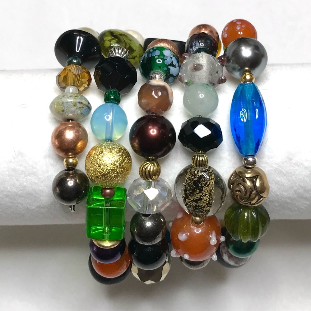 Handmade Bracelet with Vintage and Modern Elements (NB82-5H) New Without Tags - Picture 6 of 9